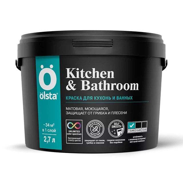 Купить Olsta KITCHEN&BATHROOM Краска для ванной и кухни