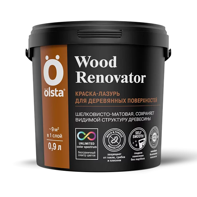 Купить Olsta WOOD RENOVATOR Краска-лазурь для деревянных поверхностей